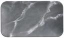 American Metalcraft Mix and Matte Collection Melamine Gray Marble Rectangular Platter, 12 inch Length