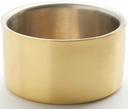 American Metalcraft Stainless Steel Satin Finish Gold Double Wall Bowl, 17 Ounce