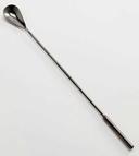 American Metalcraft Black Stainless Steel Weighted Handle Bar Spoon, 12 inch Length x 1 inch Width