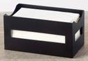 American Metalcraft Black Twilight Napkin Caddy, 9 inch Length