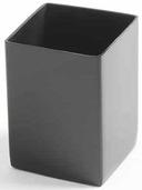 American Metalcraft Black Square Sugar Packet Holder, 2 inch Square X 2-3/4 inch Height