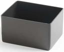 American Metalcraft Black Rectangular Sugar Packet Holder, 2-3/4 inch Length x 2-1/2 inch Width x 1-3/4 inch Height