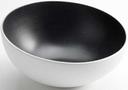 American Metalcraft Lift Collection Melamine White with Black Speckled Angled Bowl, 110 Ounce