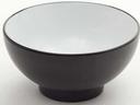 American Metalcraft Black White Round Melamine Noodle Bowl, 30 Ounce