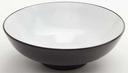 American Metalcraft Black White Round Melamine Noodle Bowl, 56 Ounce