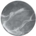 American Metalcraft Mix and Matte Collection Melamine Gray Marble Round Coupe Plate, 6 inch Dia