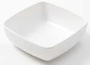 American Metalcraft Grab and Go Collection White Melamine Square Bowl, 12 1/2 Ounce