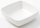 American Metalcraft Grab and Go Collection White Melamine Square Bowl, 27 Ounce