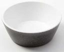 American Metalcraft Grab and Go Collection White with Black Speckled Melamine Round Bowl, 18 Ounce