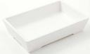 American Metalcraft Grab and Go Collection White Melamine Rectangular Bowl, 25 1/2 Ounce