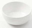 American Metalcraft Grab and Go Collection White Melamine Round Bowl, 4 Ounce
