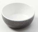 American Metalcraft Grab and Go Collection White with Black Speckled Melamine Round Bowl, 4 Ounce