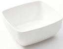 American Metalcraft Grab and Go Collection White Melamine Rectangular Bowl, 46 Ounce