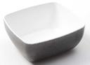 American Metalcraft Grab and Go Collection White with Black Speckled Melamine Rectangular Bowl, 46 Ounce