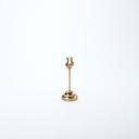 American Metalcraft Gold Harp Weighted Number Stand, 2 1/4 x 2 1/4 x 6 inch
