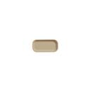 American Metalcraft Blend Collection Melamine Coffee Color Rectangle Plate, 4 x 2 x 5/8 inch