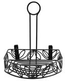 American Metalcraft Semi-Round Leaf Condiment Caddy, 6 1/4 x 8 1/4 x 9 inch