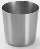 American Metalcraft Satin Finish Stainless Steel French Fry Cup, 3.37 x 3.37 x 3.37 inch