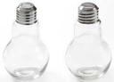 American Metalcraft Clear Glass with Stainless Steel Top Lightbulb Salt and Pepper Shaker Set, 4 Ounce -- 1 set