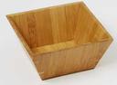 American Metalcraft Square Bamboo Bowl, 7 x 3 3/8 inch