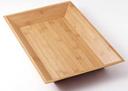 American Metalcraft Bamboo Medium Rectangular Tray, 18 inch Length