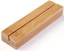 American Metalcraft Natural Bamboo Card Holder, 4 inch Length