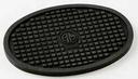 American Metalcraft Black Oval Silicone Trivet, 5 1/2 x 3 3/4 x 1/4 inch