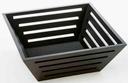 American Metalcraft Large Square Tapered Birch Bread Basket, 12 x 12 x 4 1/2 inch