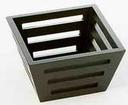 American Metalcraft Small Square Tapered Birch Bread Basket, 5 x 5 x 3 inch