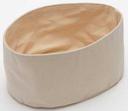 American Metalcraft Cream/Gray Canvas Bag, 9 7/8 inch Dia
