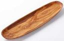 American Metalcraft Medium Oblong Olive Wood Platter, 17 3/4 x 5 1/4 x 1 1/4 inch