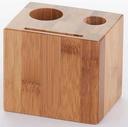 American Metalcraft Bamboo Wood Block Check Presenter, 3 1/2 x 2 3/4 x 3 1/4 inch