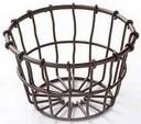 American Metalcraft Bronze Small Wire Basket, 5 inch Top Dia x 3 1/8 inch Height