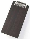 American Metalcraft Espresso Clipboard Wood Menu Holder, 4 x 8 inch