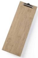 American Metalcraft Bamboo Clipboard Wood Menu Holder, 4 1/2 x 12 1/2 inch
