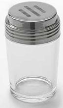 American Metalcraft Glass Contemporary Shaker with Slotted Spice Top, 6 Ounce