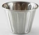 American Metalcraft 304 Stainless Steel Fluted Sauce Cup, 2 Ounce