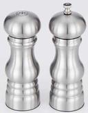 American Metalcraft Stainless Steel Salt and Pepper Set, 6 inch Height