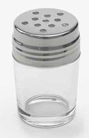 American Metalcraft Glass Contemporary Clear Shaker with Cheese Top, 2 Ounce