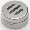 American Metalcraft 18/8 Stainless Steel Spice Slotted Replacement Shaker Top Only, 2 Ounce