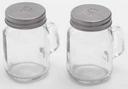 American Metalcraft Glass Clear Mason Jar Salt and Pepper Shaker Set, 4 Ounce -- 1 set