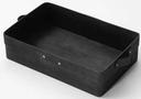 American Metalcraft Black Rectangular Poplar Wood Box, 12 3/8 x 7 1/4 x 2 3/4 inch