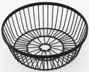 American Metalcraft Black Round Wire Basket, 8 inch Dia x 2 3/4 inch Height