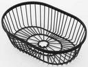 American Metalcraft Black Oval Wire Basket, 9 x 6 x 2 3/4 inch