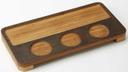 American Metalcraft Carbonized Bamboo Paring Flight Board -- 8 per case