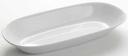 American Metalcraft Melamine White Oblong Bowl, 16 7/8 inch Length