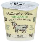 Bellwether Farms Organic Plain Whole Milk Yogurt, 5.3 Ounce -- 12 per case