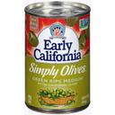 Early California Simply Medium Pitted Green Olives, 6 Ounce -- 12 per case.