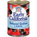 Early California Large Reduced Sodium Pitted Ripe Olives, 6 Ounce -- 12 per case.