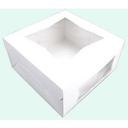 Southern Champion Tray White Paperboard Lock Corner Bakery Box, 10 x 10 x 5 inch -- 150 per case.